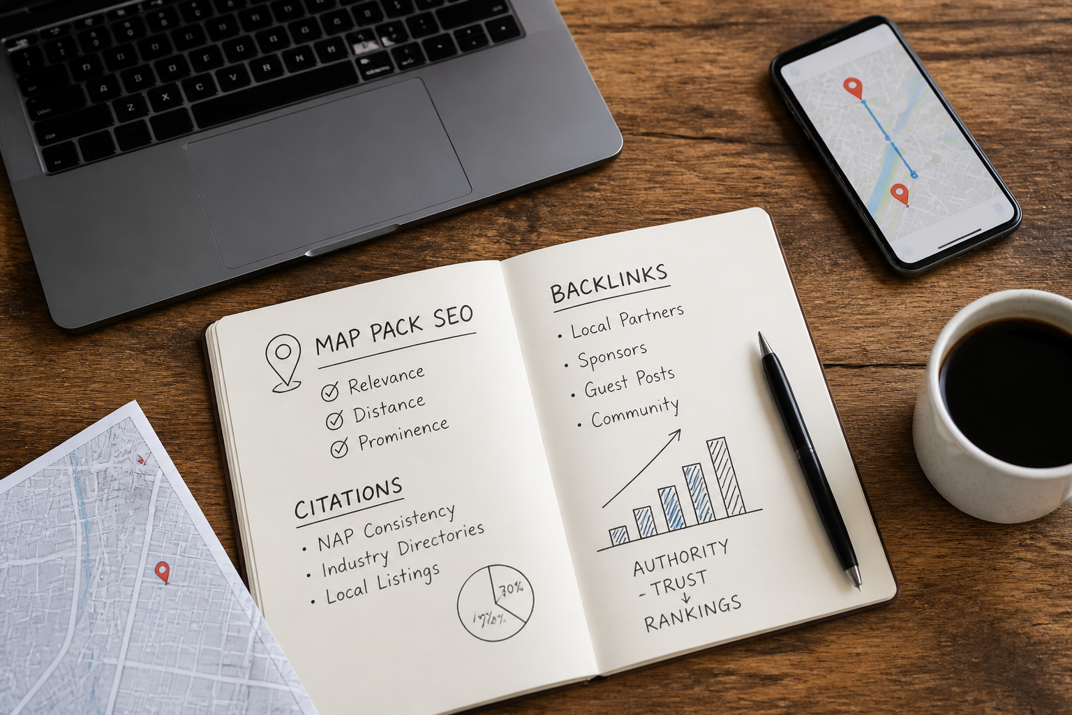 How to prioritize citations and backlinks in your map pack seo plan